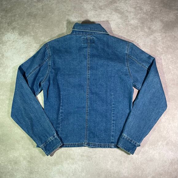 Vintage Women’s Andrew Jean Co Denim Long Sleeve Button Down Shirt Jacket - Picture 2 of 4